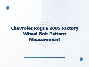 Chevrolet Rogue Factory Wheel Bolt Pattern Measurement
